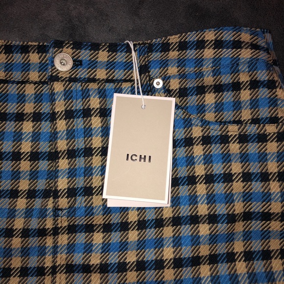 NWT ICHI Plaid Skirt - Picture 5 of 5